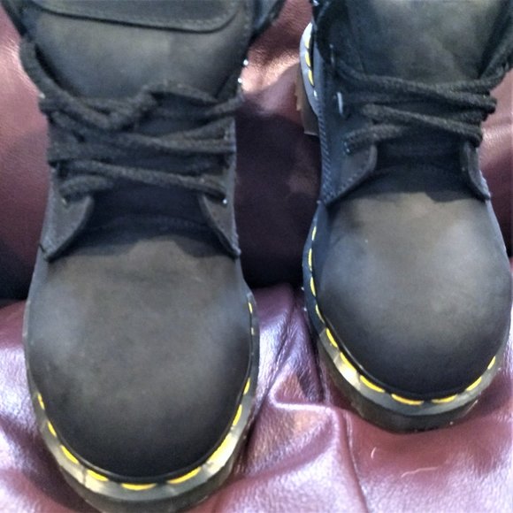 Dr. Martens Women US 5 UK 3 Shoes - DR Martens NWT boots AIR Wair steel toes Women USA 5, 7705 MADE IN ENGLAND Black